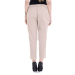 Women Cotton Flax Solid Pant