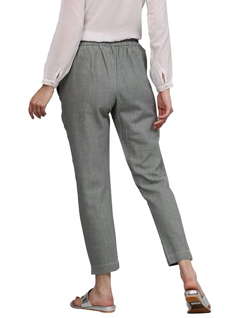 Trendy Cotton Blend Trouser for Women