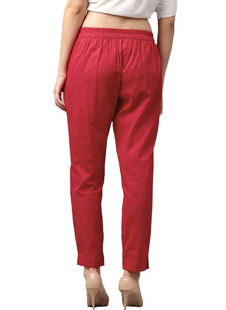 Trendy Cotton Blend Trouser for Women