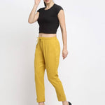Stylish Cotton Yellow Trouser