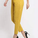 Stylish Cotton Yellow Trouser