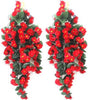 Artificial Mini Daffodil flower Hanging Creeper,Multipurpose flower (34 inch, Pack of 2) Red