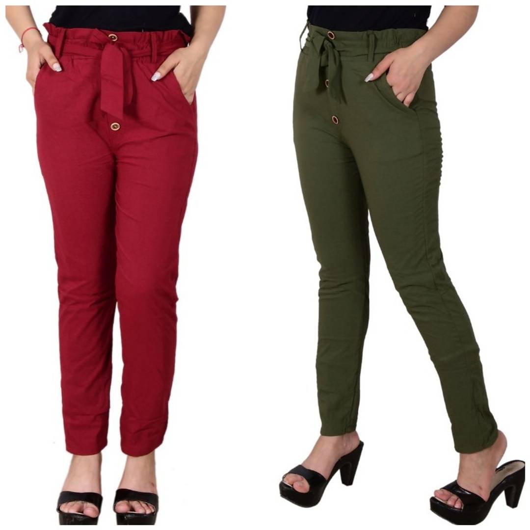 women's Trousers combo of 2