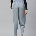 Women Grey Relaxed Regular Fit Solid Trousers