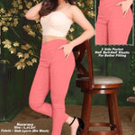 Women's Stretchable Cotton Solid Trouser
