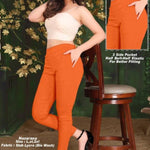 Women's Stretchable Cotton Solid Trouser