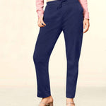 Beautiful Cotton Lycra Stretchable Mid-Rise Trouser