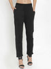 Trendy Wool Solid Mid-Rise Trouser for Women