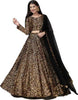 Beautiful Velvet Sequinned Semi Stitched Lehenga Choli