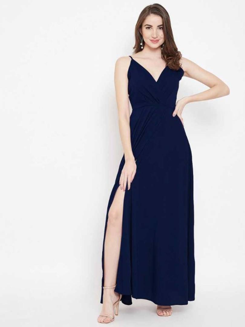 Trendy Attractive Crepe Maxi Dress for Women