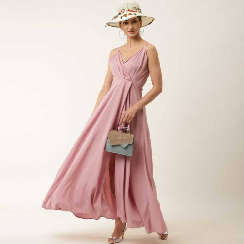 Trendy Attractive Crepe Maxi Dress for Women