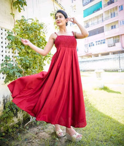 Trendy Attractive Satin Maxi Dress for Women