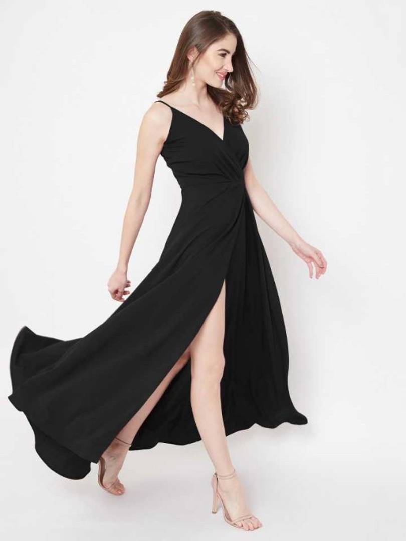 Party Wear Crepe Western Dress for Women Dilutee India Party Wear Crepe Western Dress for Women Dilutee India