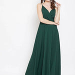 Party Wear Crepe Western Dress for Women