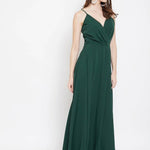 Party Wear Crepe Western Dress for Women