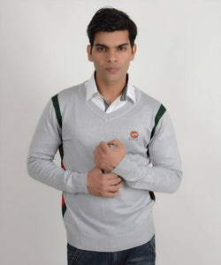Imported High Quality Light gray Cotton Sweater For Men