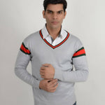 Imported High Quality gray Cotton Sweater For Men