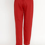 Miravan Cotton Solid straight regular fit casual trouser pant For Women's &amp; Girls