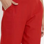 Miravan Cotton Solid straight regular fit casual trouser pant For Women's &amp; Girls