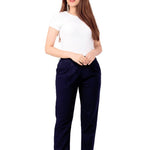 Miravan Cotton Solid straight regular fit casual trouser pant For Women's &amp; Girls