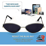 USJONES Imported cat eye metal small frame Full Rim Latest Unisex CatEye Women's UV Protected Cat Eye Goggles