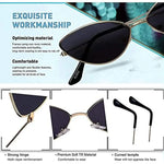 RYNOCHI Imported cat eye metal small frame unisex glasses (women girls)