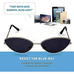 RYNOCHI Imported cat eye metal small frame unisex glasses (women girls)